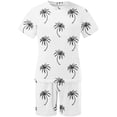 thumbnail image 5 of Edvintorg Men 2 Piece Outfits Sets 2025 Trendy Hawaiian Print Short Sleeves Casual Beach Short Sleeve Round-Neck Shirts and Shorts Sets Man Clothes White XXXL, 5 of 5
