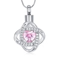 thumbnail image 2 of Keepsake Celtic Knot with Crystal Heart Urn Pendent for Ashes and Chain Memorial Cremation Jewelry for Ashes of Loved One Urn Necklace Lockets for Human Ashes Pet Ashes Holder, 2 of 6