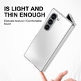 thumbnail image 4 of ELEHOLD for Samsung Galaxy Z Fold 5 Case, Rugged Electroplated Matte Acrylic Ultra-Thin Frosted Shock-Absorbent Protective Phone Case with Camera Protection for Samsung Galaxy Z Fold 5,Titaniumwhite, 4 of 6
