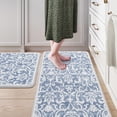 thumbnail image 6 of Kitchen Rugs Non Slip, Cushioned Kitchen Floor Mats Set of 2, Blue Anti-Fatigue Kitchen Mat Waterproof, Ergonomic Memory Foam Standing Mat for Bar, Office, Desk, Laundry, 6 of 6