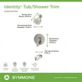 thumbnail image 3 of Symmons S6792BBZ15TRM Identity Hydromersion Tub And Shower Trim Package - Bronze, 3 of 7