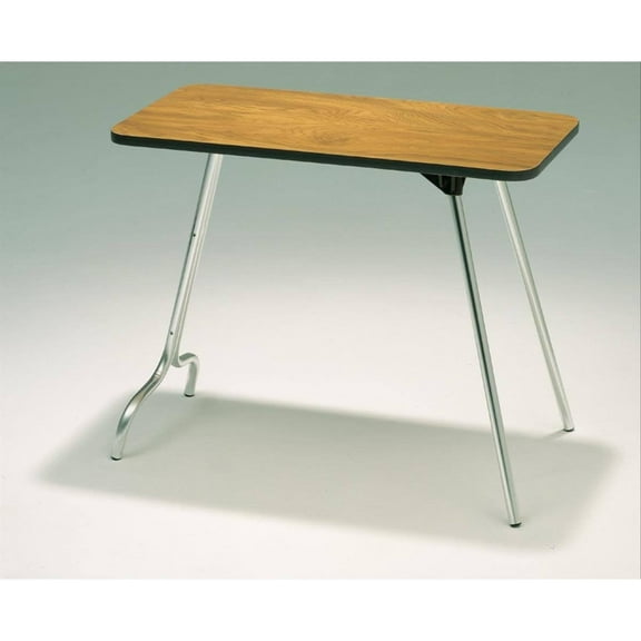 Bilot 1632O 16" x 32" Oak All Purpose Table, Brown