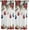 White, variant on Blue Red Christmas Balls Kitchen Curtains 63 Inch Length, Farmhouse Curtains & Drapes, Xmas Botanical Poinsettia Rustic Rod Pocket Window Curtains for Bedroom, 42" x 63", 2 Panels