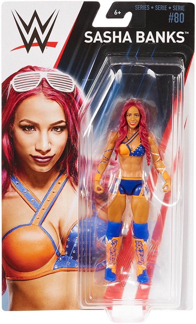 Sasha Banks WWE Wrestling Mattel Basic Series 80 Figure for sale online 