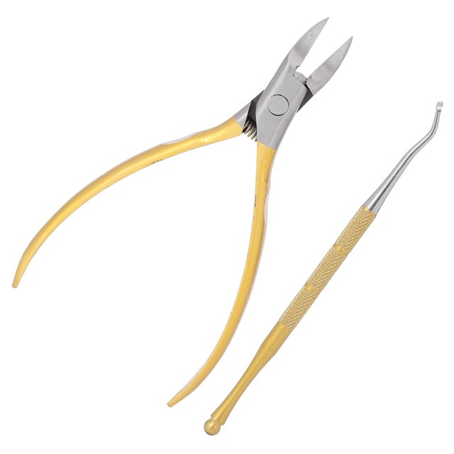 LAFGUR Cuticle Clipper, Curved Arc‑shaped Edge Streamlined Handle Angled Ends Cuticle Trimmer Stainless Steel For Hand