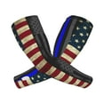 thumbnail image 2 of Women Men Sun Protection Garden Sleeves America Thin Blue Line Flag Cooling Protective Arm Sleeves With Thumb Hole, 2 of 6