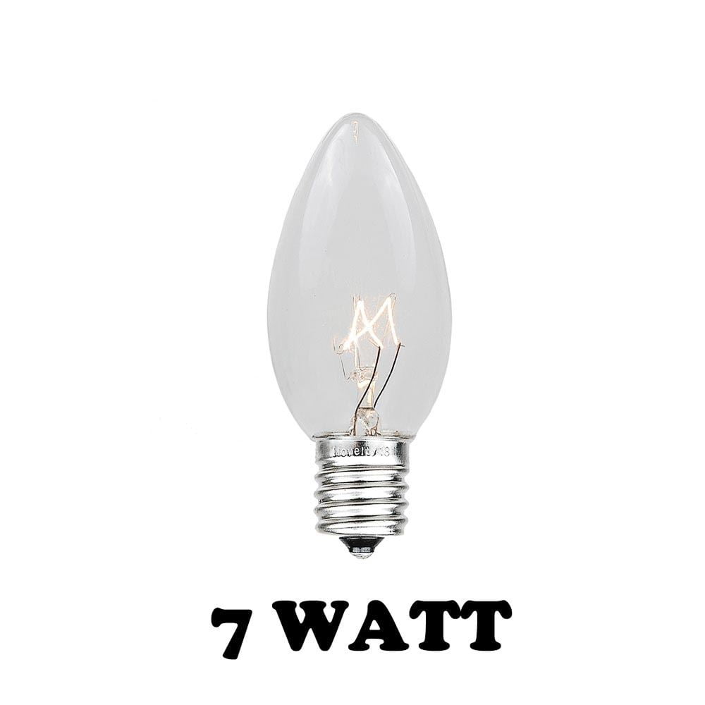 Incandescent Bulbs Inc 7 Watt 25 Pack Novelty Lights C77CL