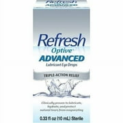 Refresh Optive Lipid Lubricant Triple-Action Relief Eye Drop 0.33oz,12-Pack