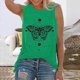 thumbnail image 4 of Camisetas sin mangas para mujer, chaleco fino de verano con estampado de margaritas y girasoles, chaleco sin mangas de manga corta, Jersey holgado informal, camisetas tipo túnica Fridja  qr1902, 4 of 6