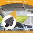 thumbnail image 2 of Clip para gafas de sol en el coche Unique Bargains, magnético, universal, soporte para gafas de sol en el parasol, cuero PU, multicolor, 3.15"x2.36", 1 Pc, 2 of 7