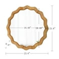 thumbnail image 2 of Sintosin 24 Inch Round Woven Rattan Wall Mirror for Bedroom Living Room Bathroom Farmhouse Decor, 2 of 7