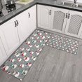 thumbnail image 2 of Gray Christmas Snowman Pattern Kitchen Rugs Sets Of 2,Anti Fatigue Kitchen Mat Rugs Non Slip Washable,Decorative Kitchen Floor Mats for Kitchen,Sink,Laundry,17"x30"+17"x47", 2 of 7