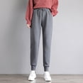thumbnail image 4 of Pantalones deportivos de terciopelo de otoño e invierno Pantalones de terciopelo de cordero para mujer Pantalones de algodón gruesos y largos Pies cálidos sueltos 210Y, 4 of 6