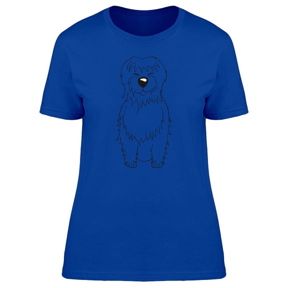 Tibetan Terrier Dog Sketch Tee Women's -Image by Shutterstock