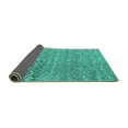 thumbnail image 2 of Ahgly Company Indoor Rectangle Abstract Turquoise Blue Modern Area Rugs, 2' x 4', 2 of 4