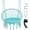 Turquoise, variant on Yunken Hammock Chair Macrame Swing - Hanging Chair with Cushion and Hardware Kit, 330 LBS Weight Capacity, Indoor Swing for Hammock Stand, Patio, Balcony, Living Room Hammock Swing (Black)