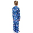 thumbnail image 4 of Frosty the Snowman Boy's Christmas Sleep Collared Button Down Long-Sleeve Pajama Set, 4 of 6