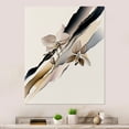 thumbnail image 2 of Designart Beige Orchid Flowers Hyperrealistic V Canvas Wall Art, 2 of 5