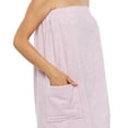thumbnail image 3 of Women's Adjustable Hook and Loop Closure Turkish Organic Cotton Bath Spa and Shower Wrap, 3 of 3