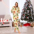 thumbnail image 7 of FORMRS Onesies Pajama for Adults Unisex Hoodie Winter Jumpsuit One Piece Sleepwear, Sizes S-2XL, Beige Leaves, 7 of 7