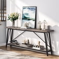 thumbnail image 4 of Tribesigns 70.9" Extra Long Sofa Table Behind Couch, Industrial Console Table for Hallway, Gray, 4 of 5