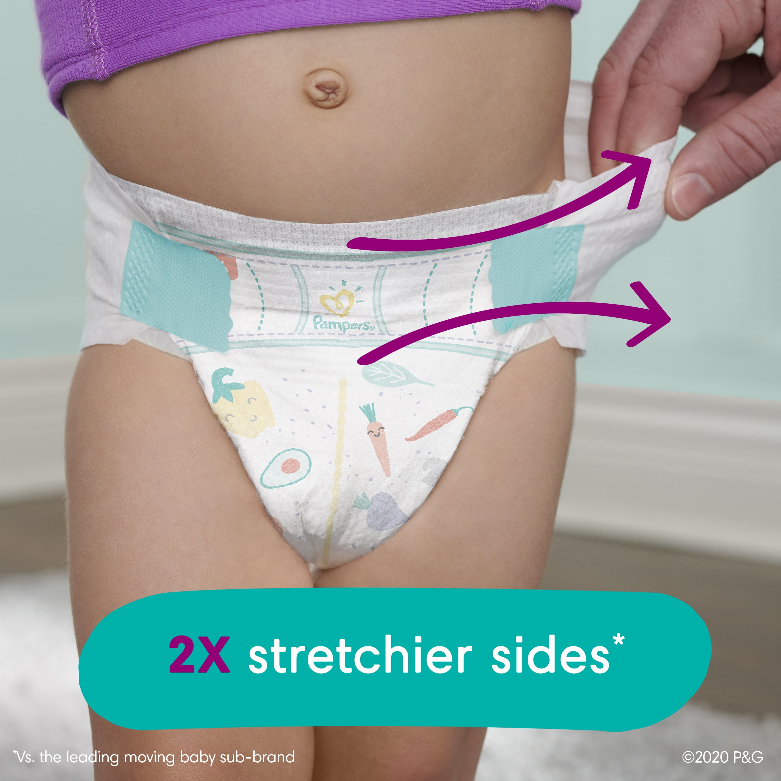 Pampers Cruisers Active Fit Taped Diapers, Size 4, 128 Count