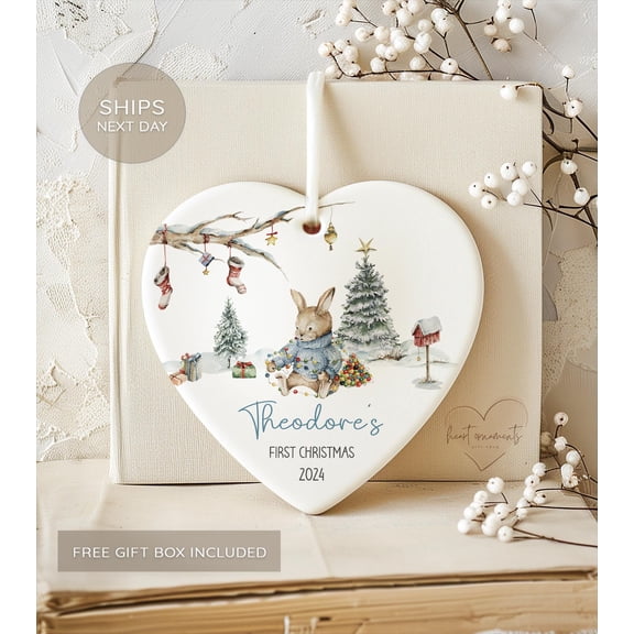 Baby Boys First Christmas Ornament 2025 Personalized 1st Christmas Keepsake