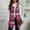 Hot Pink, variant on Stichou 2025 Women's Fall Flannel Plaid Vest Tops - Sleeveless Long Single Breasted Casual Fashion Jackets with Pockets Camel 2XL