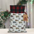 thumbnail image 5 of Rocae Tractor and Dumper Print Christmas Drawstring Linen Gift Bag with Drawstrings Treat Bag Goody Present Bags for Christmas Party Favor, 5 of 8