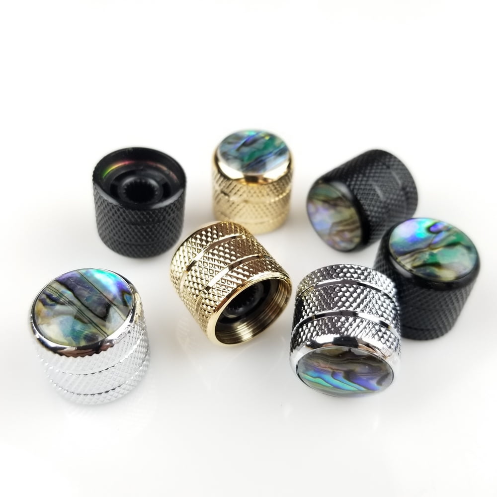 Electronicheart 3 Pcs Electric Guitar Tone Volume Adjusting Control Knobs Zinc Alloy Antislip