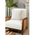 thumbnail image 3 of Saro Lifestyle Crafty Comfort Stitched Stripe Throw Pillow Cover, 3 of 3