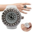 thumbnail image 4 of Reloj Con Anillo De Dedo Para Mujer, Decoración Brillante Con Diamantes De Imitación, Reloj Con Anillo De Cuarzo Para Mujer, 4 of 7