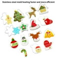 thumbnail image 4 of Toystoory 15 piezas Juego de cortadores de galletas de Navidad de acero inoxidable Formas navideñas Moldes de cortadores de galletas para niños Hogar Herramientas y accesorios para hornear Toystoory HA015707-00, 4 of 6