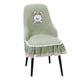 thumbnail image 1 of Advancent Cojín de silla con funda europea plisada de conejo, cojín de asiento curvo grueso con respaldo integrado Cubiertas para muebles de jardín verde, 1 of 6