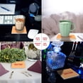 thumbnail image 2 of FMSHPON Merry Christmas Set of 6 Coaster for Drinks, Absorbent Ceramic Stone Coasters Cup Mat with Cork Base for Home Kitchen Room Coffee Table Bar Decor, 2 of 4