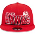 thumbnail image 2 of Men's New Era Red Atlanta Hawks Gameday 9FIFTY Snapback Hat, 2 of 6