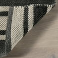 thumbnail image 3 of Rugs USA Bowery Striped Wool Area Rug, 8' 6" x 11' 6", Bowery Charcoal, 3 of 8
