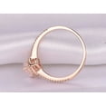 thumbnail image 6 of HeartsAndYou Heart Cut Lab Grown Morganite Engagement Ring 14k SOLID Rose Gold Wedding Women, 6 of 6