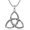 Style 1, variant on 925 Sterling Silver Pendant Witchcraft Symbol Necklace, Triple Helix, Celtic Witch Knot, Amulet Signet Necklace for Men