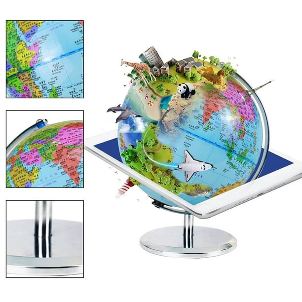 Globe Interactif de Réalité Augmentée 3 en 1 pour Explorer le Globe  Illuminé pour les Enfants Apprenant 