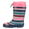 thumbnail image 4 of Mountain Warehouse - Botas de Agua Rayas Color Arco Iris para Niños/Niñas (Rosa), 4 of 7