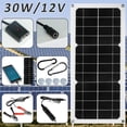 thumbnail image 2 of EIGTHTAIL 30 Watts 12 Volt Portable Solar Panel Kit for RV Camper Vehicle Caravan and Other Off Grid Applications with USB Port High Efficiency Solar Battery with Controller, 2 of 8