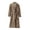 Brown-C, variant on Penkiiy Mens Plush Fleece Robe Soft Shawl Collar Bathrobe Long Fluffy Robes Winter Warm House Robe with Pockets Gray