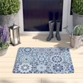 thumbnail image 2 of Lue Ethnic Geometric Pattern Flannel Non Slip Door Rugs,Washable Door Mats Indoor,Decorative Door Mats,Dirt-Resistant and Absorbent Doormat for Entrance,Bedroom,Kitchen,Bathroom,31.5x17in(80x43cm), 2 of 4