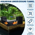 thumbnail image 2 of HLONK 1Pc/2Pcs Plastic Aquarium Underground Tunnel Sturdy L Shape Shrimp Hides Tunnel Easy To Install Low Profile Fish Hideout Tunnel With Flush Mouth Ramp for Aquarium, 2 of 8