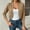 Khaki women's 3/4 sleeve blazer crop top a1, variant on Women's Casual 3/4 Sleeve Blazer Crop Top, Office Holiday Daily Wear Open Front Knit Cover Up, Soft Lightweight Fall Winter Layering Jacket, Purple M