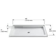 thumbnail image 6 of Kohler  48 x 36 in. Purist Single Threshold Center Drain Shower Base, Black, 6 of 7