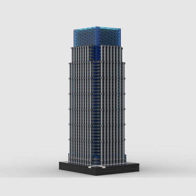 25 Canary Wharf Modular Building Toys MOC-53813 DIY Bricks Toys Set 2280pcs 1:650
