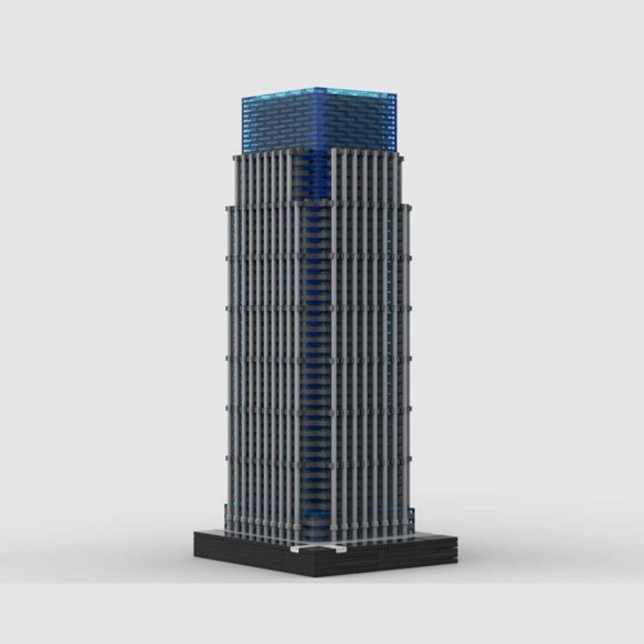 25 Canary Wharf Modular Building Toys MOC-53813 DIY Bricks Toys Set 2280pcs 1:650