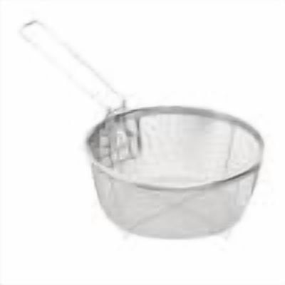 Multifunctional Deep Fry Basket, Stainless Steel Foldable Drain Basket, Heavy Duty Round Wire Mesh French Chip Frying Serving Food Presentation Tableware with Folding Handles, 7.87 Inches